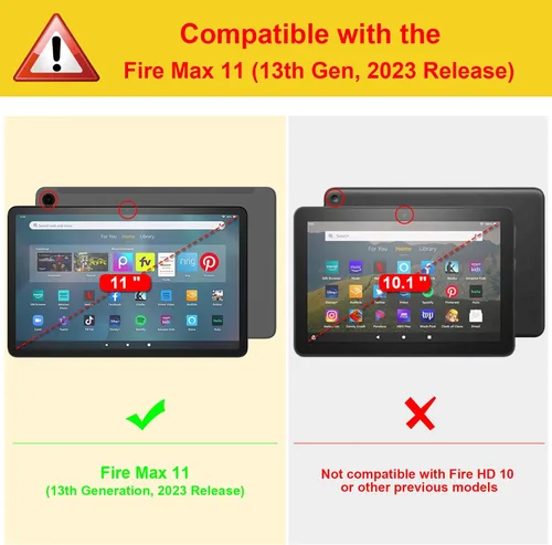 Miniatura 2 de Fintie Funda tipo libro para Amazon Fire Max 11 (13ª generación, versión 2023) – Funda plegable de piel vegana de primera calidad para tablet Fire