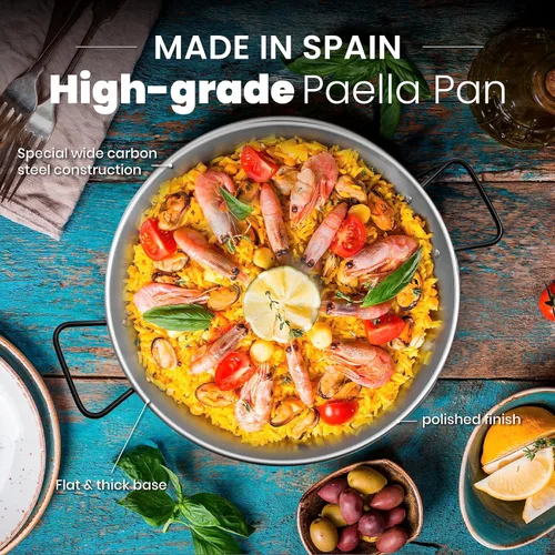 Miniatura 2 de Machika Sartén profesional de acero al carbono Sartén de acero al carbono para cocinar comida mediterránea Sartén premium para uso profesional