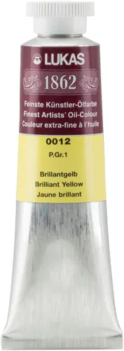Miniatura 93 de Lukas 1862 Pintura al Óleo para Artistas Profesionales - Colores Tierra Amarillentos, 37 mL - Juego de 4 - Destacada Resistencia a la Luz, Sin