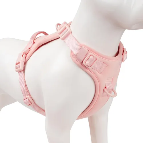 Miniatura 10 de Arnés sin tirones para perro, chaleco para cachorros con clip frontal para perros pequeños, medianos y grandes (verde niebla, M)