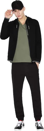 Miniatura 3 de AX ARMANI EXCHANGE Pantalón deportivo con cordón para hombre con bolsillos con cremallera
