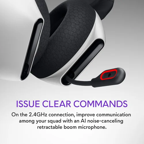 Miniatura 6 de Alienware AW720H Auriculares inalámbricos para juegos de modo dual - Sonido espacial Dolby Atmos, inalámbrico 2.4 GHz, cable de conector de 0.138