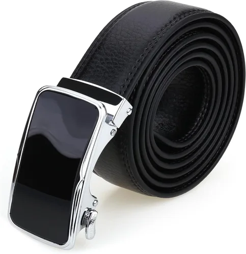 Miniatura 2 de Cinturón de trinquete de cuero para hombre y mujer, tijeras de regalo, ancho del cinturón 1.18 pulgadas o 1.37 pulgadas, longitud 52 pulgadas