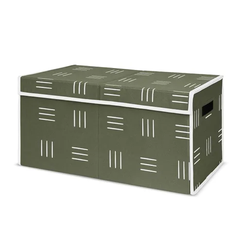 Miniatura 7 de Sweet Jojo Designs Caja de almacenamiento de juguetes de tela roja y blanca para niños, para niños, para colección de parches de béisbol