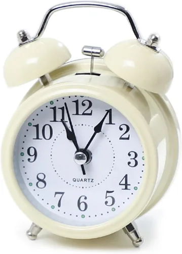 Reloj despertador digital, reloj despertador retro ruidoso, doble campana, funciona con pilas, adorno para el hogar, aula, decoración de sala de