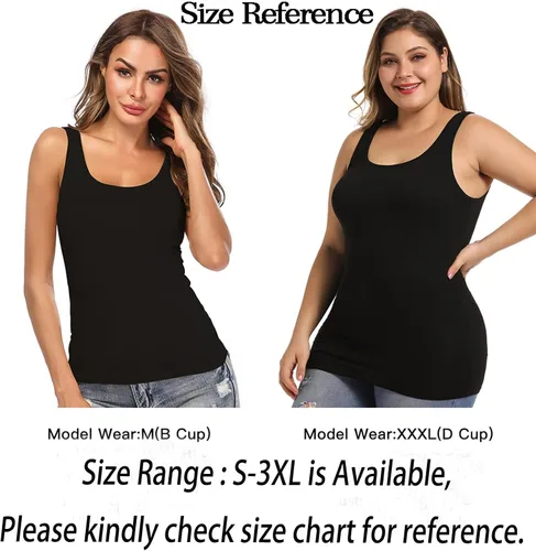 Miniatura 3 de Camisolas para mujer con brasier integrado, camiseta básica de yoga, camiseta sin mangas acolchada (S-3XL)