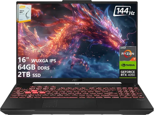 Miniatura 11 de ASUS TUF A16 - Laptop para juegos 16" WUXGA IPS 144Hz procesador AMD 6-Core Ryzen 7 7445HS 16 GB DDR5 512 GB SSD GPU NVIDIA GeForce RTX 4050