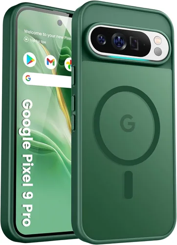 Miniatura 38 de Funda para teléfono Google Pixel 9 Pro XL, Compatible con Magnético, Protección contra Caídas de Grado Militar Translúcida Mate Resistente a Golpes