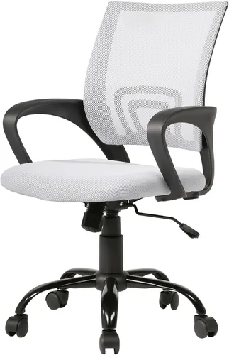 Miniatura 16 de PayLessHere Silla de Oficina para Computadora Ergonómica Económica Silla de Escritorio Ajustable Cómoda de Respaldo Medio para Tareas con Ruedas