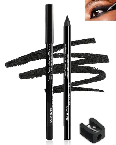 Miniatura 9 de Lápiz delineador de ojos de gel, 3 unidades, color marrón y negro, impermeable, a prueba de manchas, delineador de ojos, delineador de ojos, 2