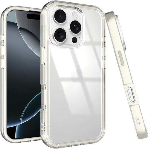 Miniatura 15 de Puxicu Funda acrílica 2 en 1 para iPhone 11 Pro, antiamarilleo, protección de grado militar, funda delgada a prueba de caídas para iPhone 11 Pro