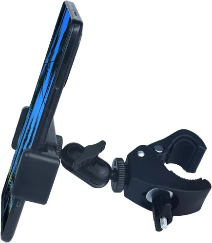 Miniatura 2 de Phone Holder with Clamp for Golf Cart Universal Phone Mount Holder for Bicycle, Wheelchair, Stroller Mic Stand Phone Holder