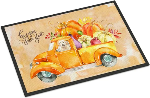 Miniatura 21 de Caroline's Treasures CK1311MAT Cavalier Spaniel Poinsettas - Felpudo de 18 x 27 pulgadas, tapete para puerta delantera, interior y exterior