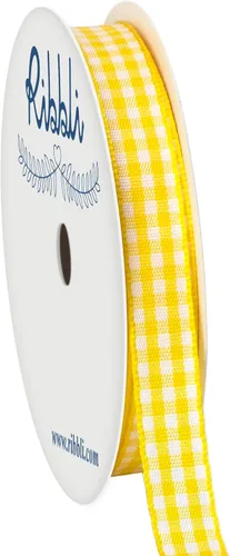 Miniatura 11 de Ribbli Cinta de Guinga Negra y Blanca, 100% Poliéster con Borde Tejido, 0,64 cm x 9,14 metros, Cinta a Cuadros, Cinta de Cuadros de Búfalo (Negra 1)