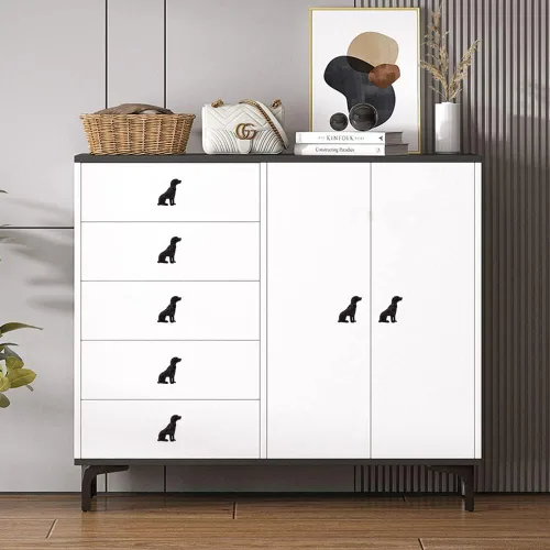 Miniatura 6 de Perillas de gabinete, pomos de cajón de metal, bonitos tiradores decorativos de metal para cocina, armario, mesita de noche, armario, puerta
