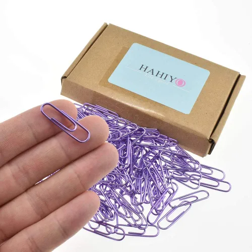 Miniatura 8 de HAHIYO Clips de papel grandes de 1.1 pulgadas (1.102 in) de longitud, clips negros con revestimiento de vinilo para evitar arañazos y desgarros