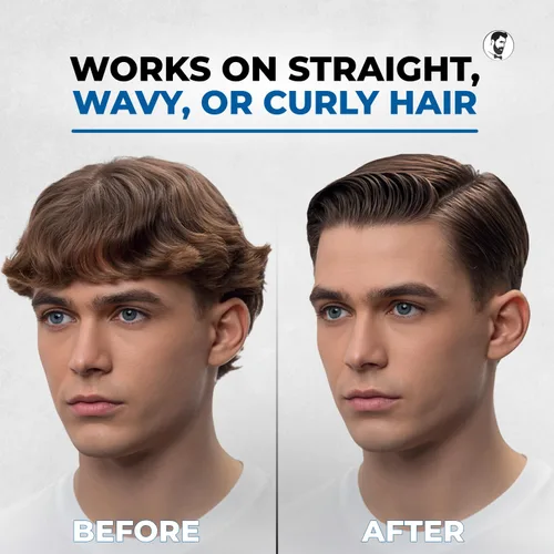 Miniatura 6 de Gentlemen Republic Oceano Gel para el cabello para hombre, 16 onzas, gel de peinado de alto brillo y fuerte sujeción táctil para cabello, fórmula