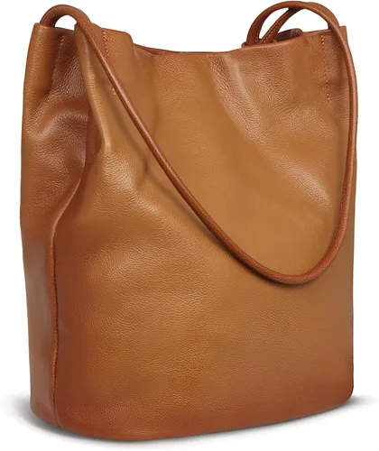 Miniatura 9 de Iswee - Bolsos de cuero genuino, diseño de hombro Hobo, bolsos para mujer