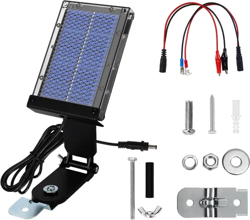 Miniatura 9 de Panel solar para comedero de ciervos, panel solar de 6 V, alimentador de caza al aire libre, impermeable, cargador de batería de energía solar de 6