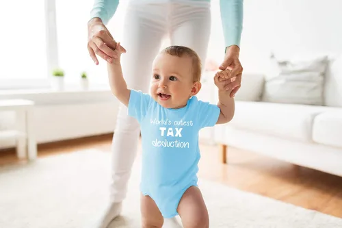 Miniatura 2 de La deducción de impuestos más linda del mundo Divertido body esencial para bebé Ropa para bebé niña trajes para niño
