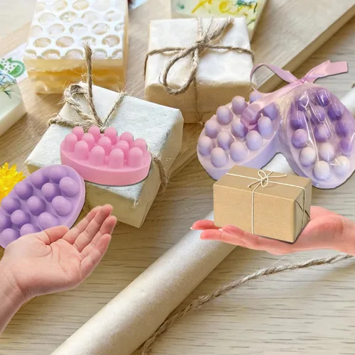Miniatura 7 de 2 moldes de silicona para barra de masaje, moldes de jabón hechos a mano para hacer jabón, peine de pelo 3D, masajeador de cuero cabelludo, cepillo