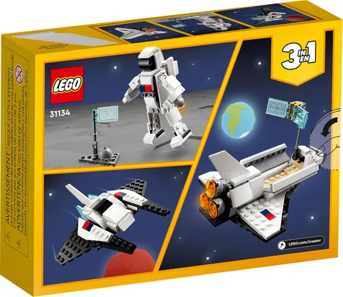 Miniatura 7 de LEGO Creator 3 en 1 Juguetes de transbordador espacial - Juego de construcción de juguetes espaciales para niños y niñas, de 6 años en adelante