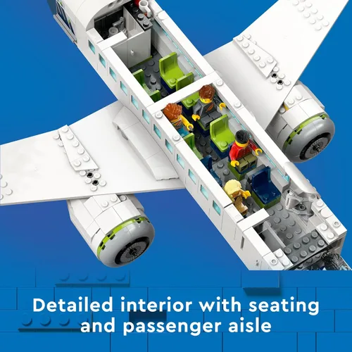 Miniatura 3 de LEGO City Passenger Airplane Toy – Juego de construcción para niños y niñas, a partir de 7 años – Regalo educativo para niños – con juguetes