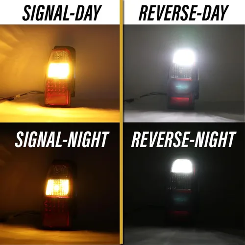 Miniatura 5 de USR DEPO 96-02 Luces traseras para 4Runner - Rojo/Transparente Plug and Play TODOS LOS LED INCLUIDOS Juego de lámparas traseras