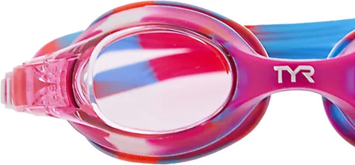 Miniatura 2 de TYR Swimple Tie-Dye Kids' Swim Goggles Rosa/blanco