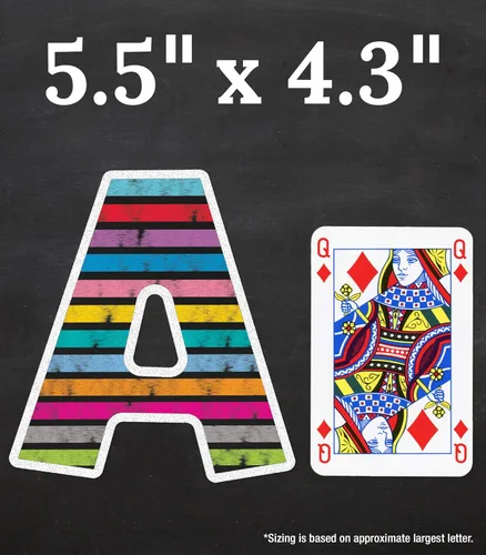 Miniatura 3 de Carson Dellosa 152 Piezas Letras Coloridas de Pizarra para Tablón de Anuncios de 4 Pulgadas para Aula, Letras del Alfabeto en Mayúsculas, Números