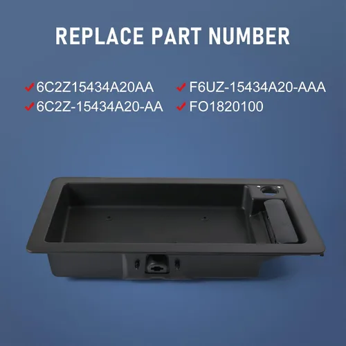 Miniatura 3 de JDMSPEED Nueva manija de puerta de carga trasera y placa de matrícula de repuesto para Ford Van E150 E250 E350