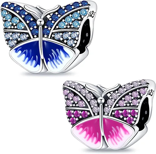Miniatura 75 de LNQOBU Happy Life - Colgante para pulseras de abalorios, plata de ley 925 para mujer (con un espaciador de cuentas)