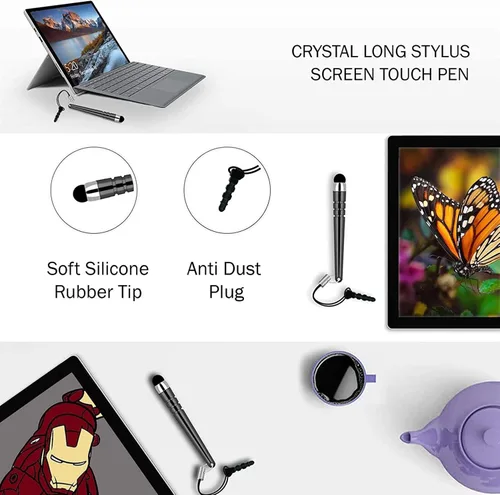 Miniatura 2 de Lápiz capacitivo plateado compatible con Amazon Fire 7 Kids Edition (versión 2019), Kindle Fire HDX 8.9 (versión 2013), 7 (versión 2013), HD 7