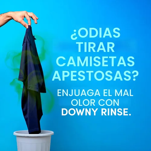 Miniatura 15 de Downy Rinse - Removedor de olores de lavandería, aroma de algodón fresco, suavizante de tela y enjuague para eliminar olores de lavandería, combate