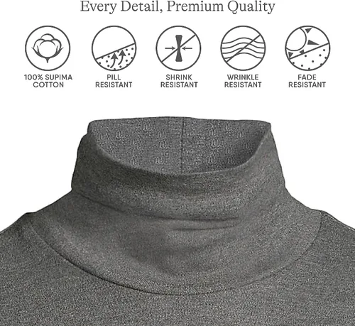 Miniatura 13 de Lands' End Supima - Suéter de cuello alto y mangas largas para mujer