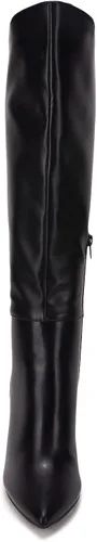 Miniatura 7 de Botas altas hasta la rodilla para mujer, con puntera puntiaguda, pantorrilla ancha, bloque grueso, cremallera lateral, botas Go-go
