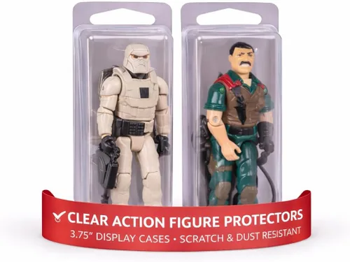 EVORETRO Estuche de exhibición de figuras de acción sueltas [Paquete de 50] Estuche protector de blíster de plástico retro para figuras de juguete