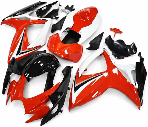 Miniatura 2 de Carenado Rojo Blanco Ajuste para Suzuki 2006 2007 GSXR 600/750 Inyección ABS Carrocería Nuevo Aftermarket Kit de Carrocería Plástico 06 07 GSX-R 600