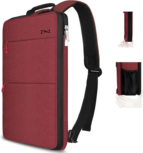 Miniatura 28 de ZINZ Mochila delgada y expandible para laptop con funda de 15, 15.6 y 16 pulgadas, bolsa resistente a derrames para notebooks, estuche