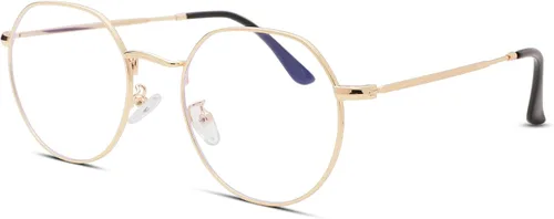Miniatura 13 de Pro Acme Gafas redondas de moda Metal Clear Lens Frame Vintage Unisex Gafas 53MM