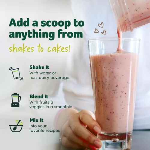 Miniatura 5 de Purely Inspired Batido de proteína orgánica en polvo, 100% a base de plantas con proteína de guisante y arroz integral