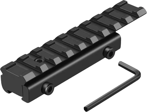LONSEL Adaptador de riel de cola de milano a Picatinny de 11 mm a 21 mm - Montura de conversión de riel elevador de mira de perfil bajo - Montura