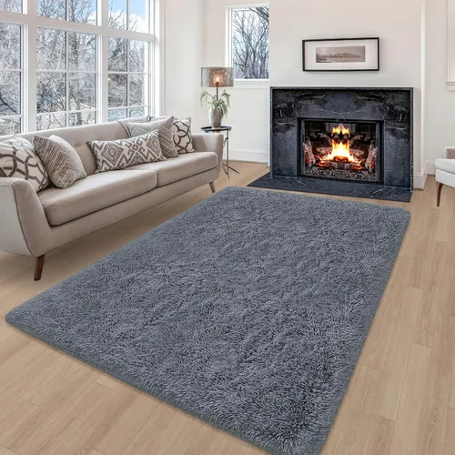 Miniatura 20 de Alfombras verdes para dormitorio de niños: alfombra de pasillo lavable de 2x6, alfombras pequeñas antideslizantes, esponjosas, suaves, peludas