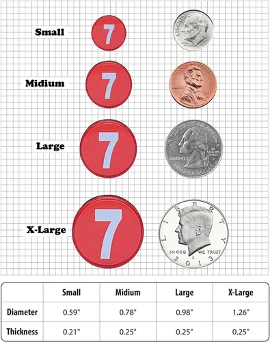 Miniatura 6 de Azulejos magnéticos de doble cara para fecha y día de la semana, juego de números de ferrita extra fuertes para refrigerador, tableros de horarios