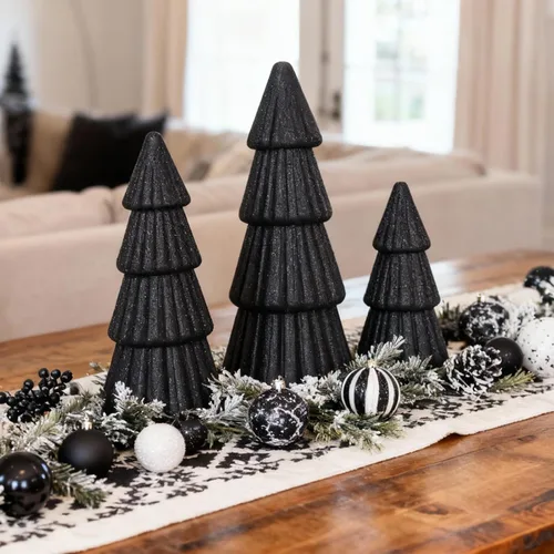 Miniatura 15 de Joyhalo Paquete de 2 Árboles de Otoño de 23.5 Pulgadas con Luces, Temporizador a Pilas, Árbol Iluminado de Otoño para Acción de Gracias