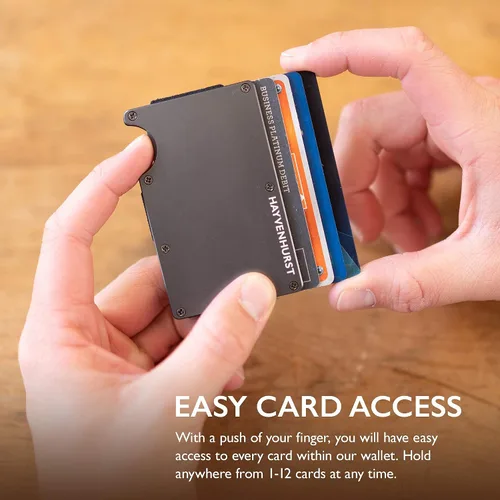 Miniatura 3 de Billetera de metal con clip para dinero Iron cartera Rfid