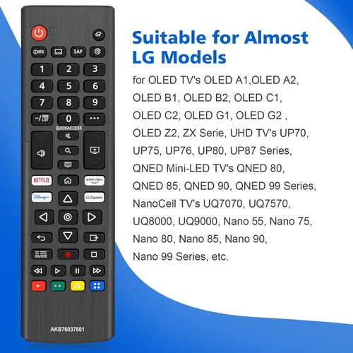 Miniatura 3 de 2 piezas universal para LG TV mando a distancia de reemplazo para LG mando a distancia universal para Smart TV