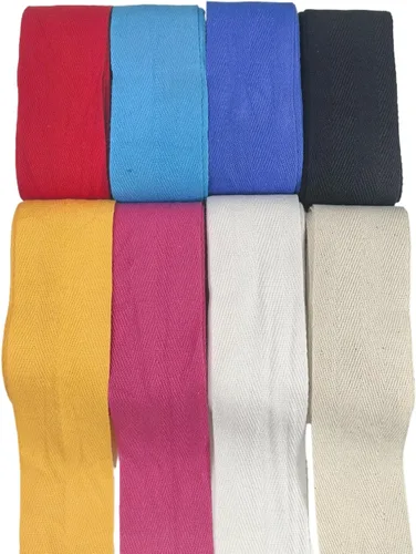 Miniatura 11 de Cinta de sarga de algodón de 2 pulgadas para coser, encuadernación al bies, collar de mascotas, decoración del hogar, correas de cincha de espiga