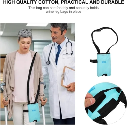 Miniatura 7 de Healifty Funda de catéter con bolsa de drenaje urinario Bolsa de drenaje de bilis para pacientes ancianos mayores 50.7 fl oz