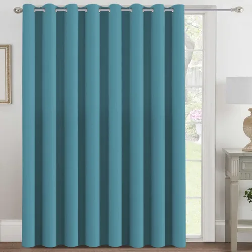 H.VERSAILTEX - Cortinas blackout con aislamiento térmico y ojales en la parte superior, para patios, puertas correderas y división de habitaciones,